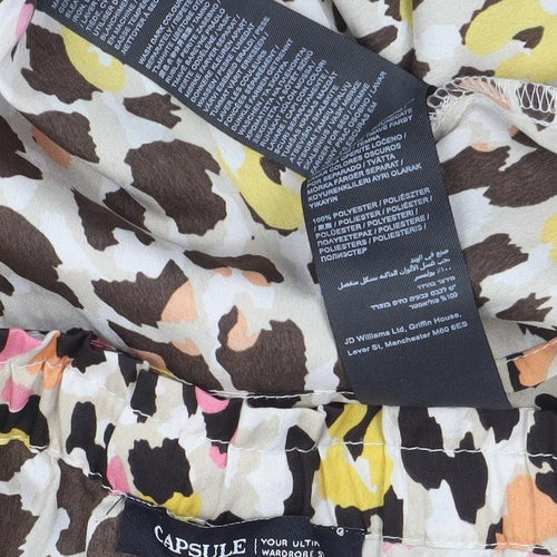 Capsule Women’s Multicoloured Leopard Off Shoulder Blouse Size 18