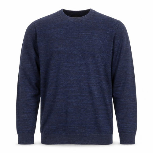 H&M Men's Blue Cotton Crew Neck Long Sleeve Jumper Size M