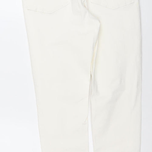Denim Co Women's White Size 14 Skinny Distressed Jeans