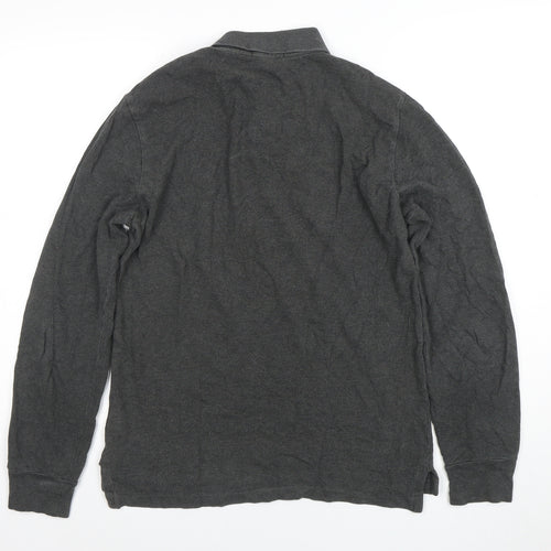 Ralph Lauren Men’s Grey Slim Fit Long Sleeve Polo Shirt M