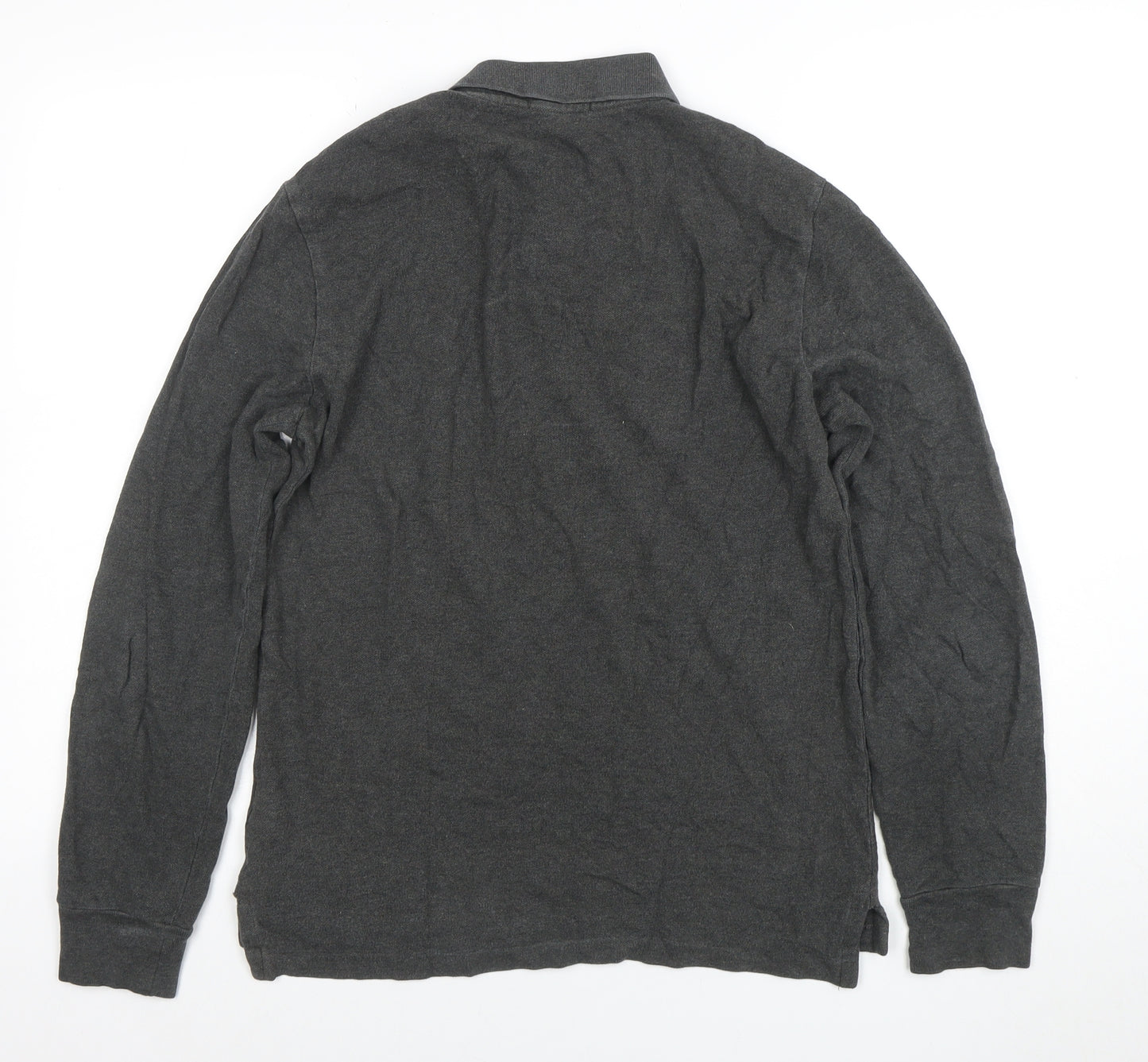 Ralph Lauren Men’s Grey Slim Fit Long Sleeve Polo Shirt M