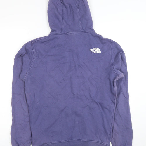The North Face Men's Purple Pullover Hoodie XS Fleece Cotton