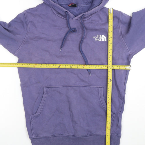 The North Face Men's Purple Pullover Hoodie XS Fleece Cotton