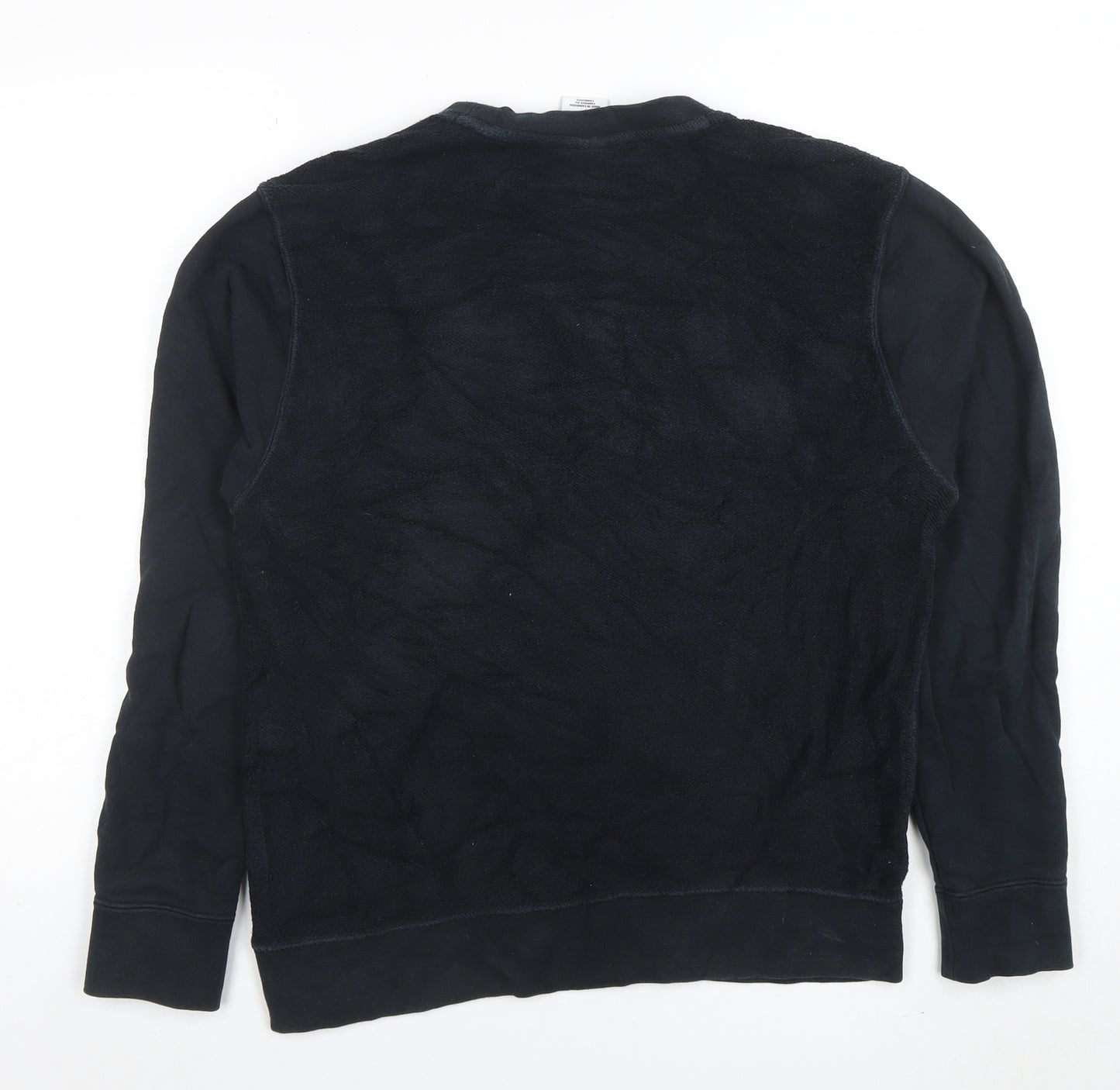 Nike Men's Black Logo Crew Neck Fleece Sweatshirt Size S