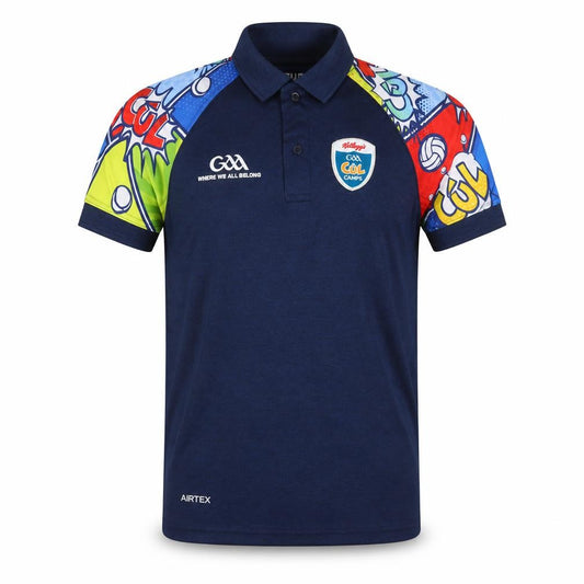 Azzurri Mens Blue XS Polo Shirt Coach GAA Cúl Camps Sports Top