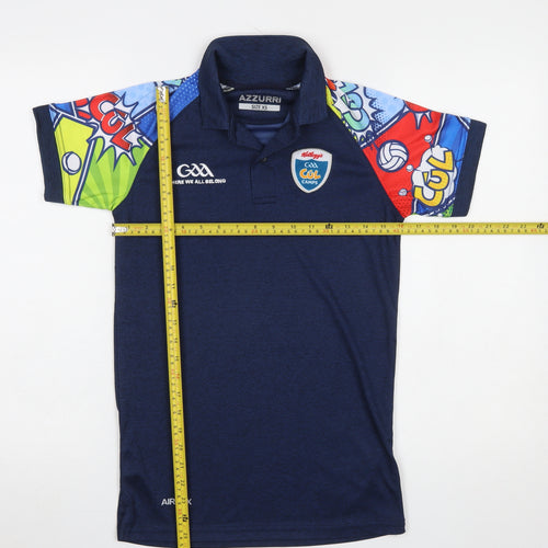 Azzurri Mens Blue XS Polo Shirt Coach GAA Cúl Camps Sports Top