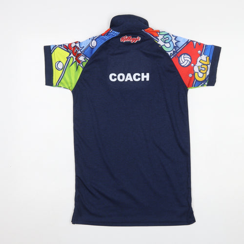 Azzurri Mens Blue XS Polo Shirt Coach GAA Cúl Camps Sports Top