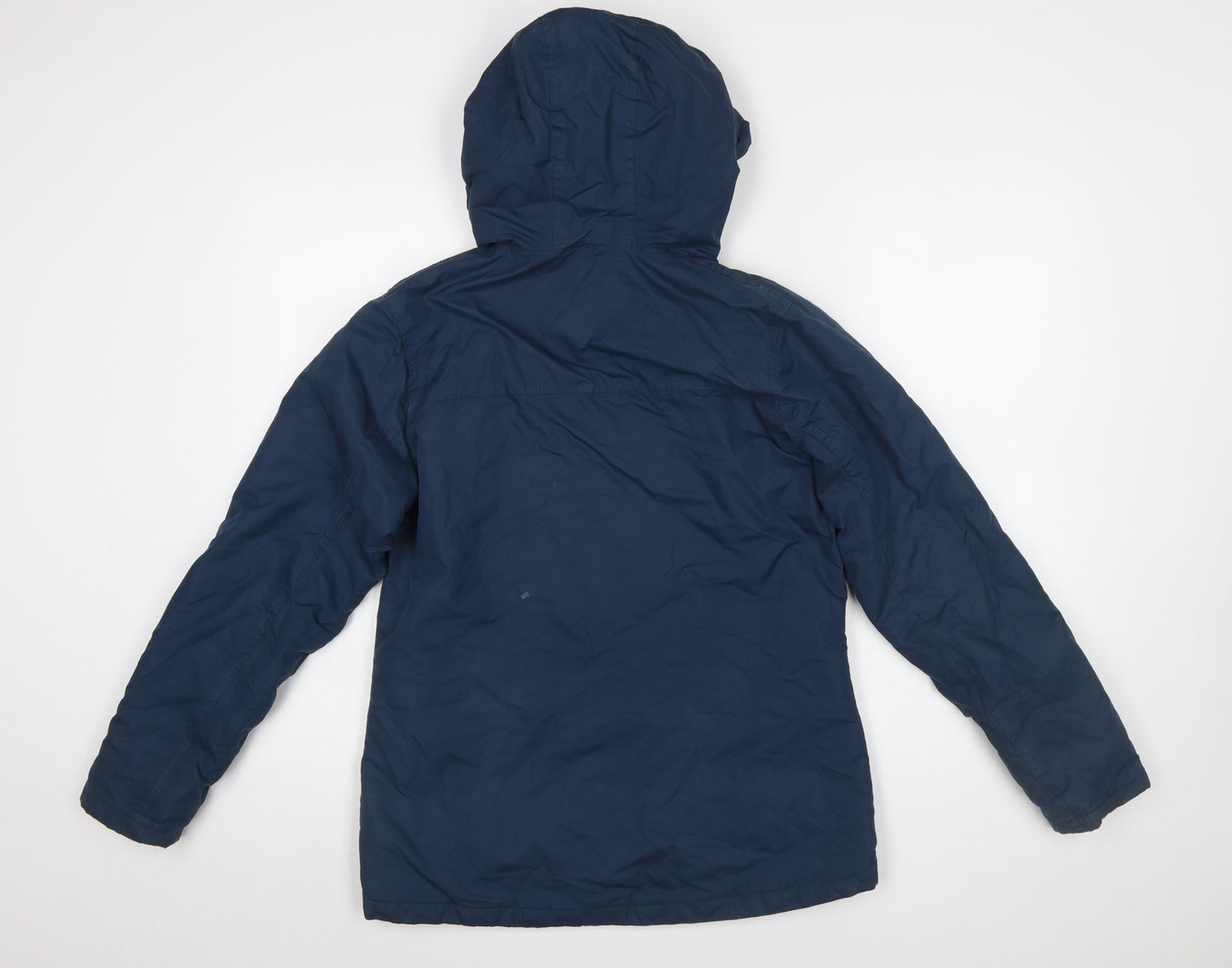Lighthouse Women Blue Parka Waterproof Hooded Jacket Size 8