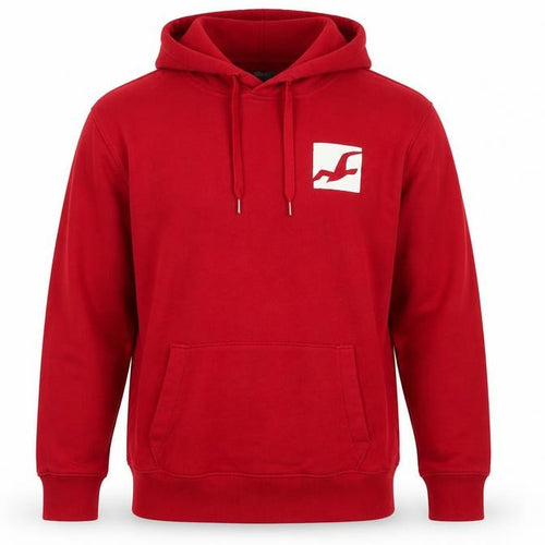 Hollister Men’s Red Pullover Hoodie XL Logo Graphic Sweatshirt