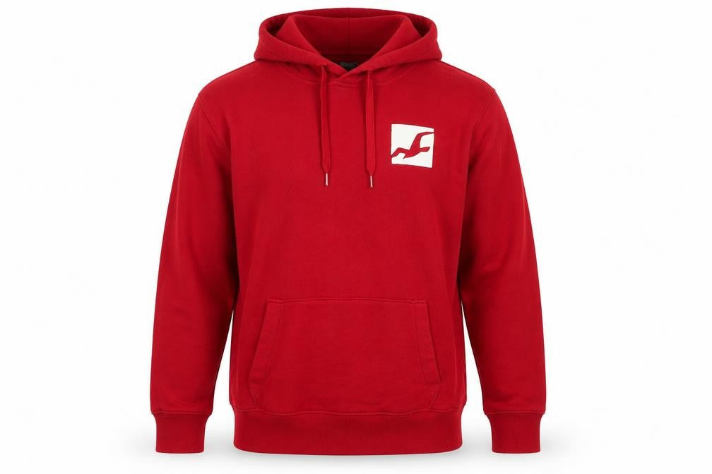 Hollister Men’s Red Pullover Hoodie XL Logo Graphic Sweatshirt