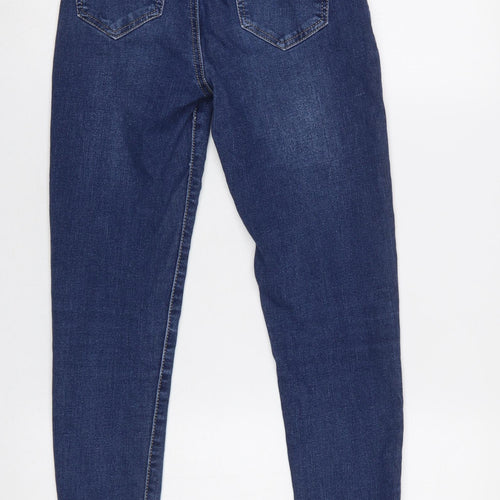 Miss Bon Women's Blue High-Waisted Skinny Jeans S