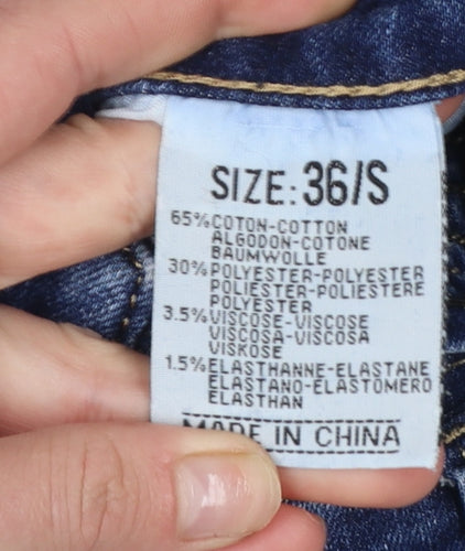 Miss Bon Women's Blue High-Waisted Skinny Jeans S