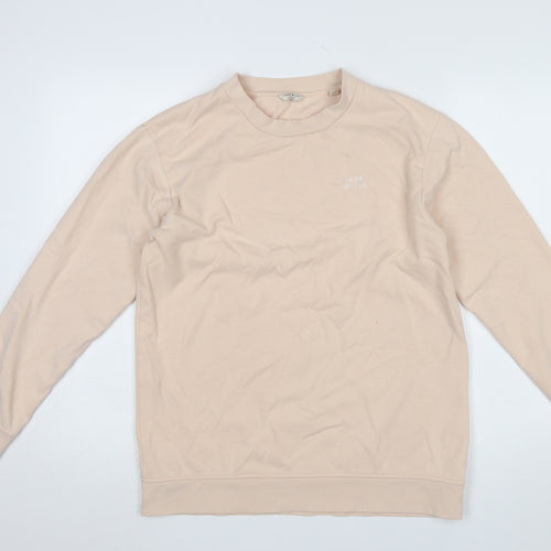 Jack Wills Womens Beige Crew Neck Pullover Sweatshirt UK 12