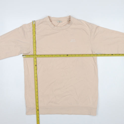 Jack Wills Womens Beige Crew Neck Pullover Sweatshirt UK 12