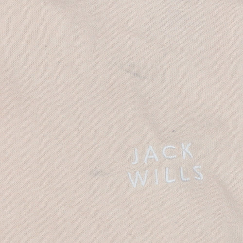 Jack Wills Womens Beige Crew Neck Pullover Sweatshirt UK 12