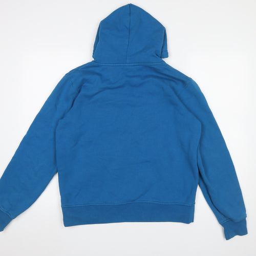 Canterbury Men's Blue Pullover Hoodie Size S Sports Logo Sweatshirt