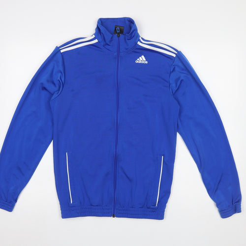 Adidas Men's Blue Full Zip Sports Sweatshirt Size S