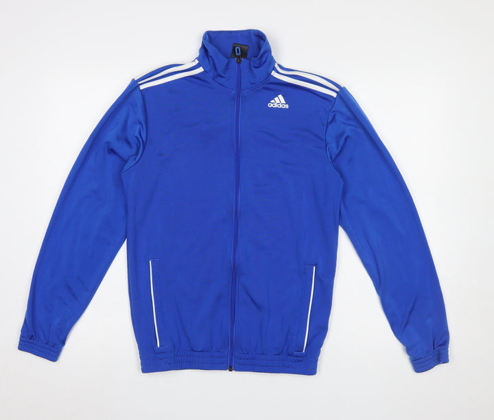 Adidas Men's Blue Full Zip Sports Sweatshirt Size S