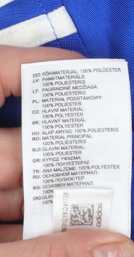 Adidas Men's Blue Full Zip Sports Sweatshirt Size S