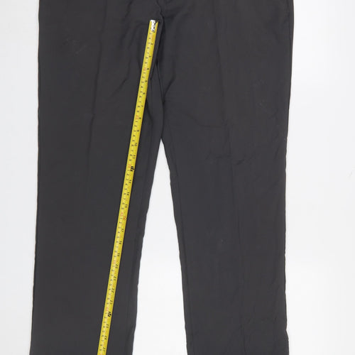 Slazenger Men's Black 36W Regular Fit Chino Trousers