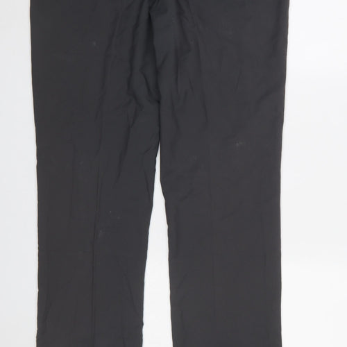 Slazenger Men's Black 36W Regular Fit Chino Trousers