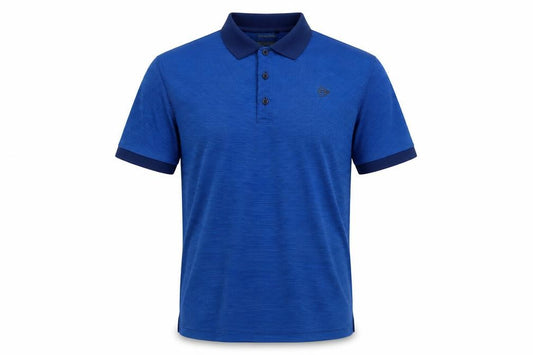 Dunlop Men's Blue Striped Polo Shirt L Regular Fit Sports Top