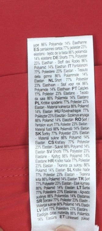 Quechua Women’s Red Athletic Skort XL Polyamide Blend Lightweight