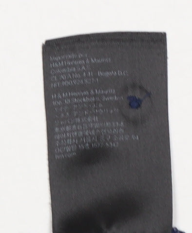 H&M Women’s Blue Polka Dot Sleeveless Collared Blouse Size 12