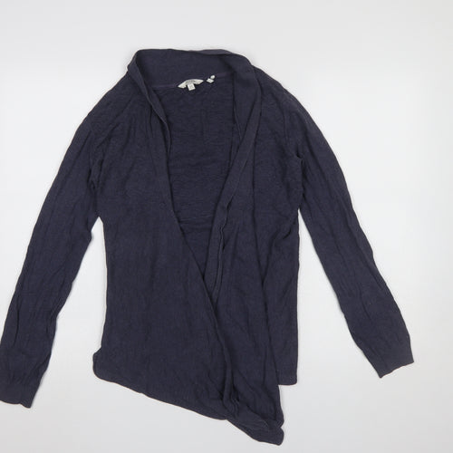 FatFace Womens Blue Cotton Linen Long Sleeve Cardigan Size 12