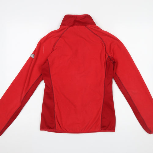 Regatta Women's Red Fleece Full Zip Outdoor Jacket Size 8