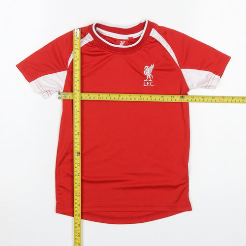 Liverpool FC Boys Red Short Sleeve Football T-Shirt 6-7 Years