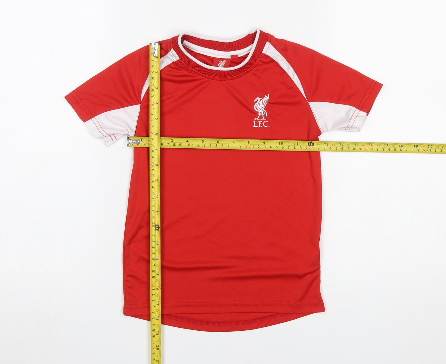 Liverpool FC Boys Red Short Sleeve Football T-Shirt 6-7 Years