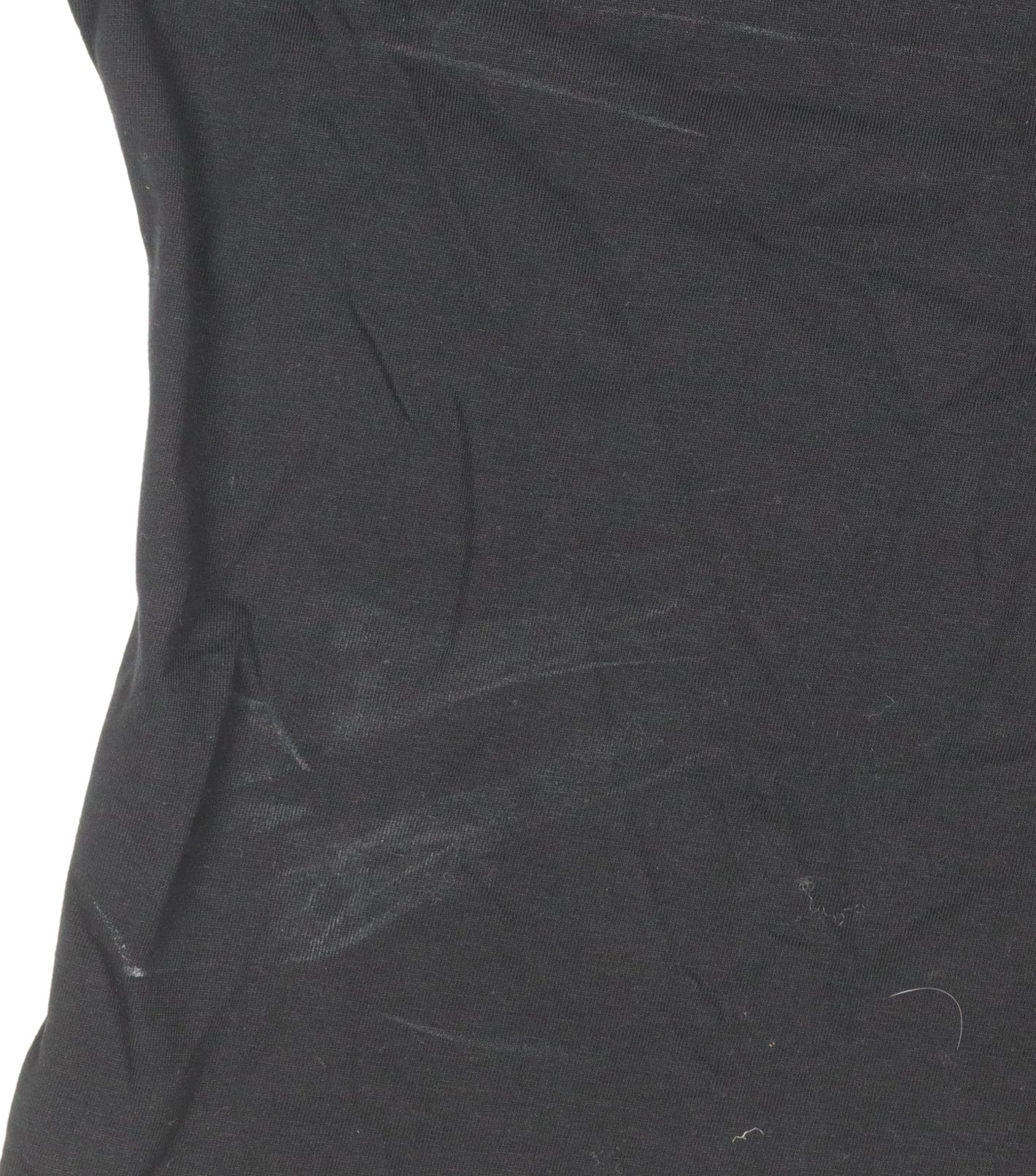 Dunnes Stores Women's Black Puff Sleeve Cotton T-Shirt Size S