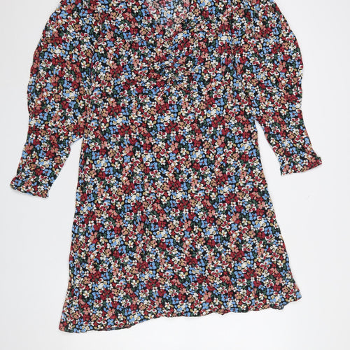 Peacocks Women’s Multicoloured Floral A-Line Dress Size 12