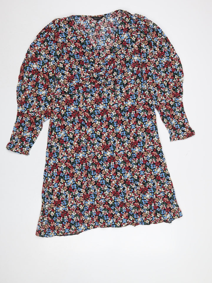 Peacocks Women’s Multicoloured Floral A-Line Dress Size 12