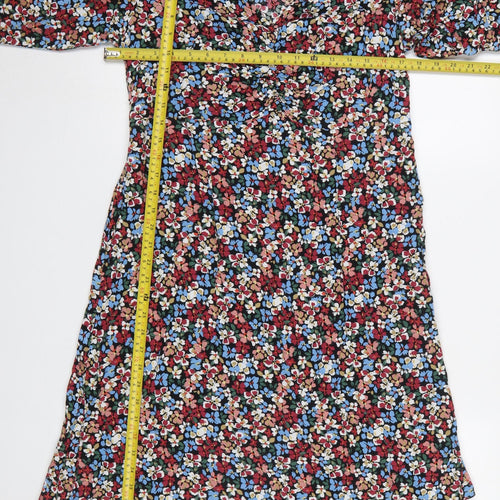 Peacocks Women’s Multicoloured Floral A-Line Dress Size 12