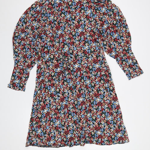 Peacocks Women’s Multicoloured Floral A-Line Dress Size 12