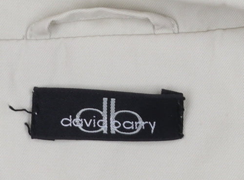 David Barry Women’s Beige Mid-Length Rain Coat Size 16