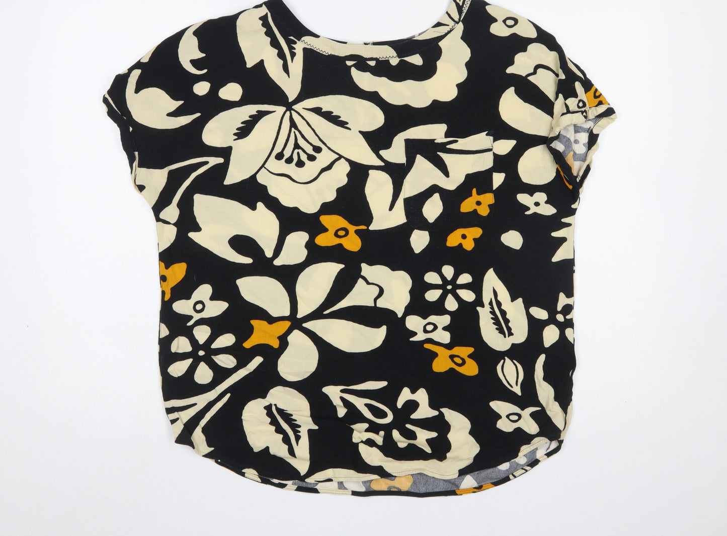 Next Women's Multicoloured Floral Blouse Size 10 Viscose Top