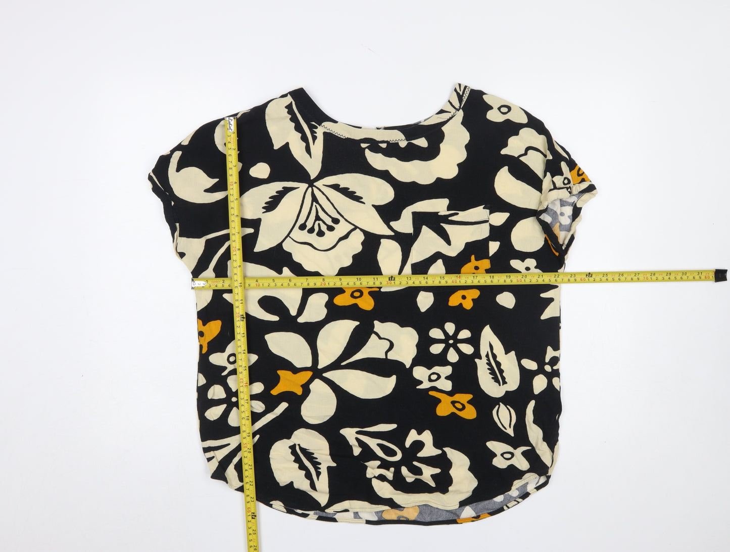 Next Women's Multicoloured Floral Blouse Size 10 Viscose Top