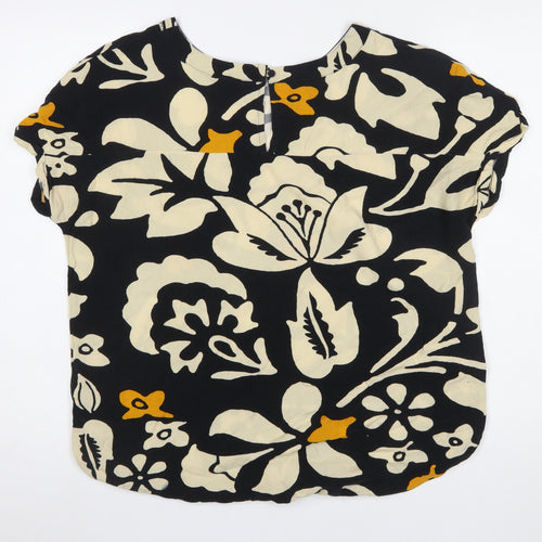 Next Women's Multicoloured Floral Blouse Size 10 Viscose Top