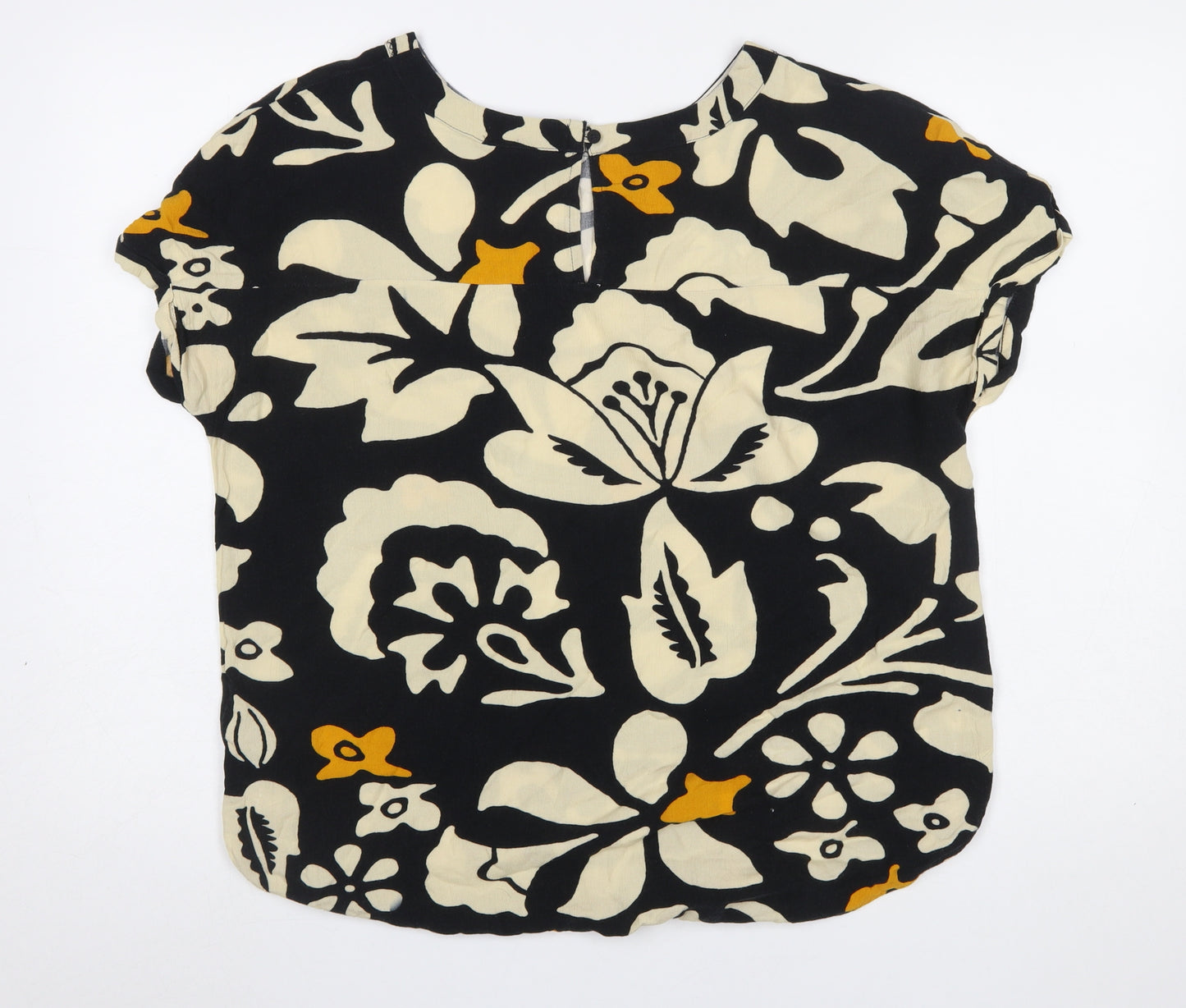 Next Women's Multicoloured Floral Blouse Size 10 Viscose Top