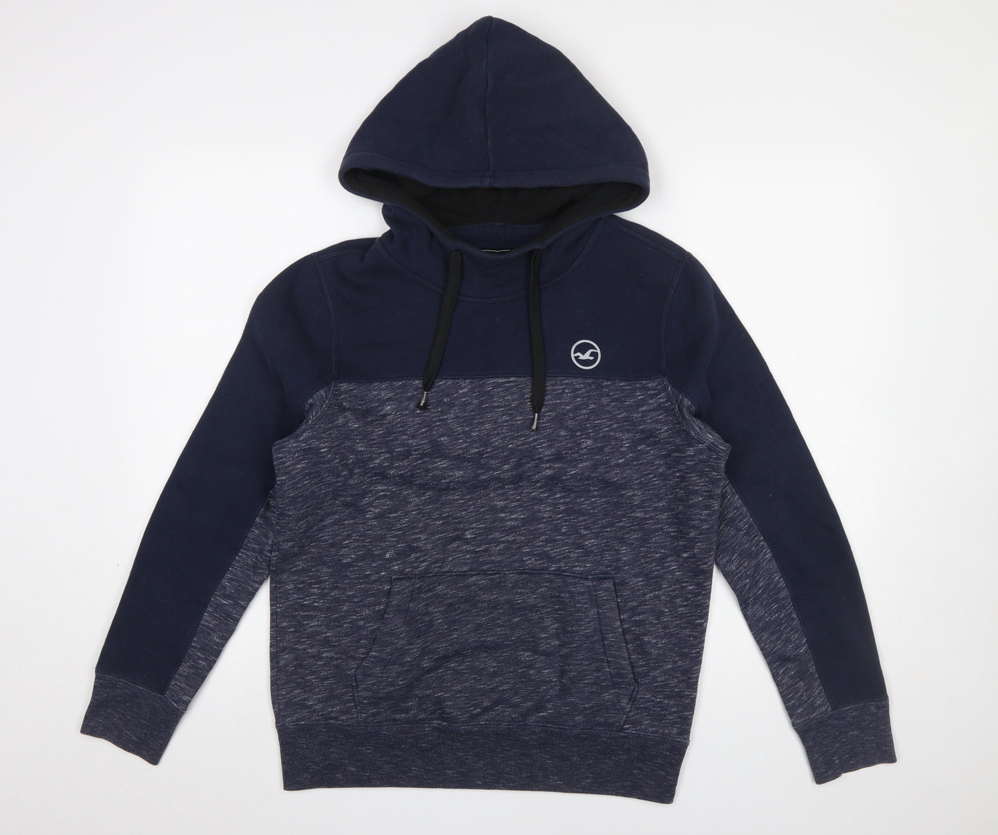 Hollister Men's Blue Pullover Hoodie XS Fleece Cotton Blend