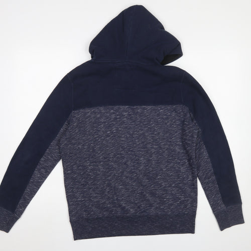 Hollister Men's Blue Pullover Hoodie XS Fleece Cotton Blend