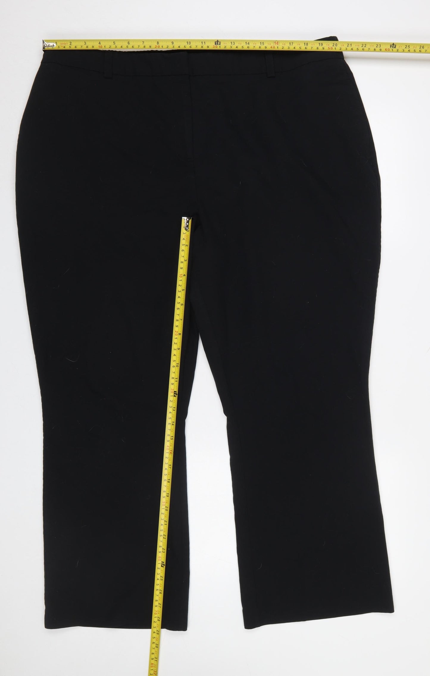 Dunnes Women Black Straight Leg Dress Pants Size 12