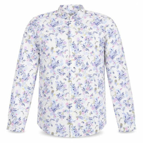 Turner & Sanderson Men’s Multicoloured Floral Cotton Button-Up Shirt 15.5”