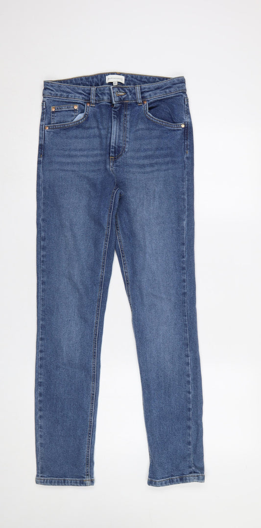 Warehouse Womens Blue Skinny Jeans UK10 28W 30L Stretch Denim