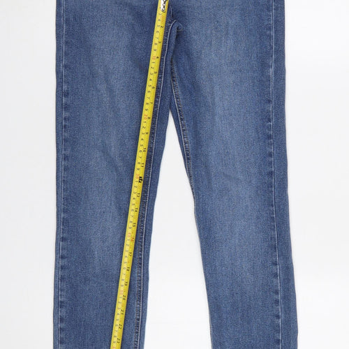 Warehouse Womens Blue Skinny Jeans UK10 28W 30L Stretch Denim