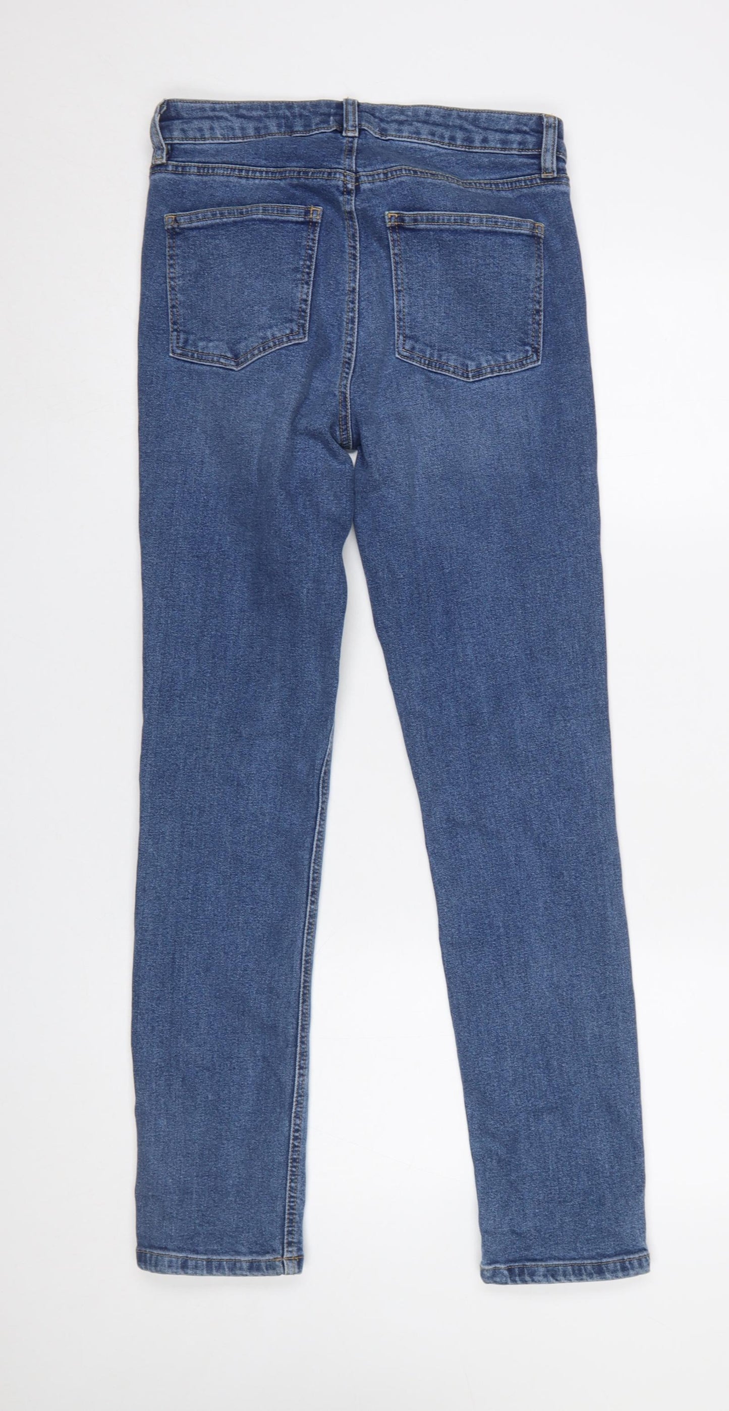 Warehouse Womens Blue Skinny Jeans UK10 28W 30L Stretch Denim
