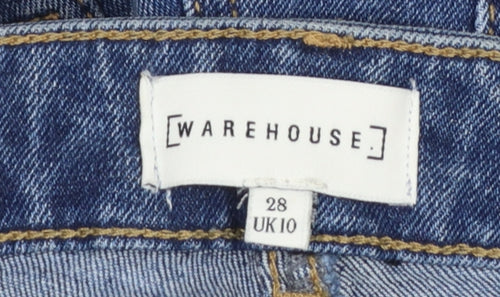 Warehouse Womens Blue Skinny Jeans UK10 28W 30L Stretch Denim